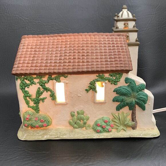 Mervyns California Mission San Buenaventura 1998 Vintage Lighted Christmas - Picture 2 of 13